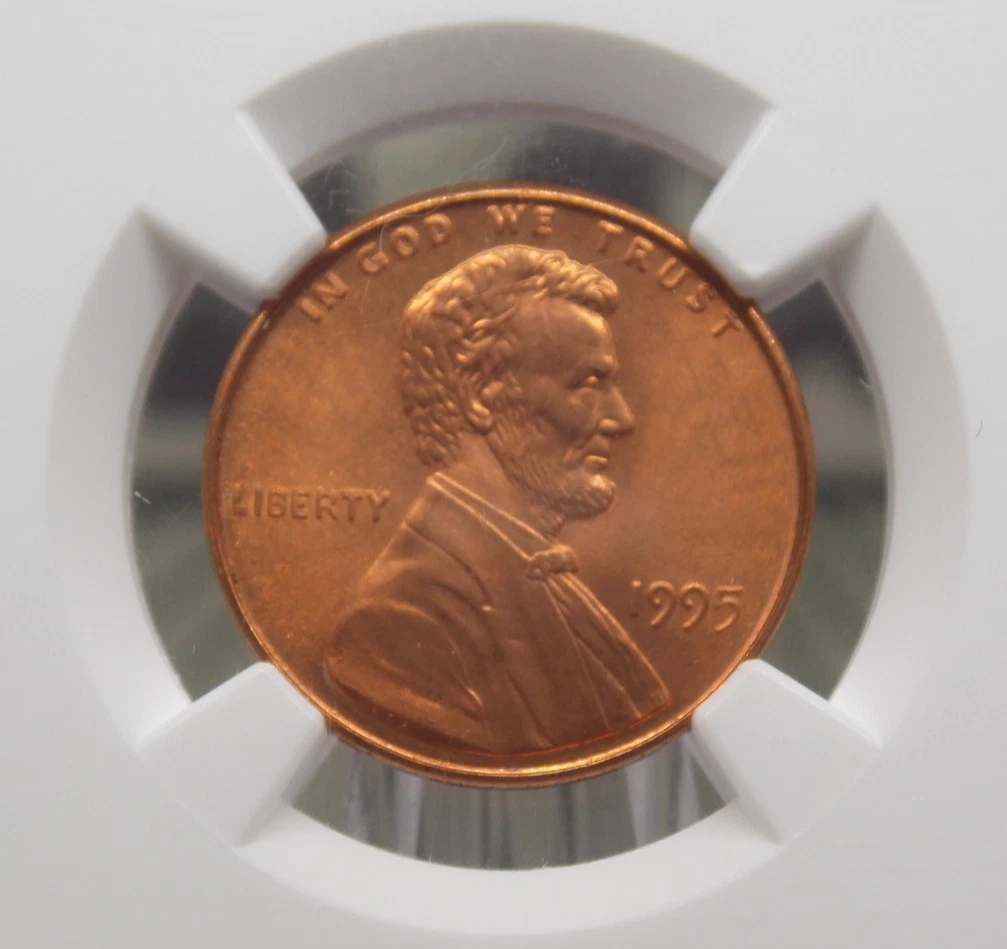 Grade MS 68 NGC 1995 Lincoln Memorial Small Cents (1959-2008) for