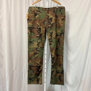 Pantalones de mezclilla Polo Ralph Lauren Varick ajustados rectos elásticos camuflados 42T x 36 altos para hombre NUEVO - Imagen 1 de 13