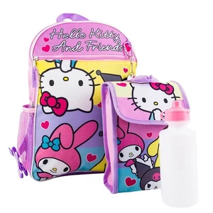 Hello Kitty Backpack and Lunch Bag Set Officially Licensed 5 Piece School... - Picture 1 of 3