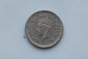 India britannica 1/4 rupia 1943 lampadario nuovo di zecca condizione ANCORA - Foto 1 di 2