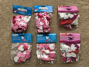 NEW 6 packages HEARTS Foam Stickers ~ Crafts Art - Picture 1 of 1