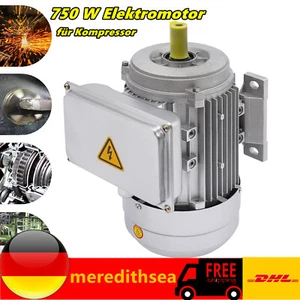 Elektromotor 0.75 kw Motor für Kompressor Schweranlauf Wechselstrom E-Motor - Bild 1 von 12