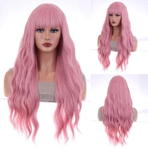 Lady 66cm Long Curly Wigs Fashion Cosplay Costume Hair Anime Full Wavy Party Wig - Picture 1 of 13