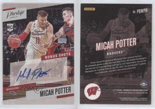 2021-22 Chronicles Draft Picks Prestige Bonus Shots Signatures Micah Potter Auto