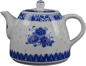 1600ML China Large Teapot Blue and White Porcelain Tea Pot Coffee Pot - Picture 1 of 1