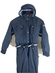 Obermeyer One Piece Snow Ski Snowboard Suit Pant Jacket Black Women's Size 12 - Picture 1 of 12