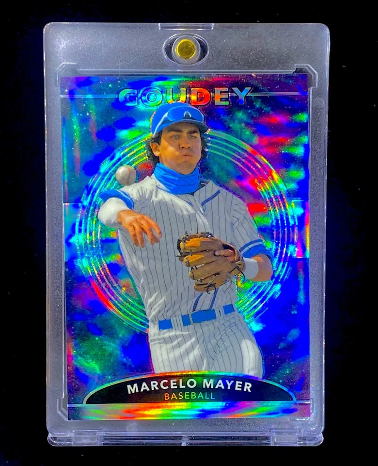 MARCELO MAYER ROOKIE PURPLE ASTRAL REFRACTOR RARE /199 SP Insert Holo - RED SOX - Image 1 of 4