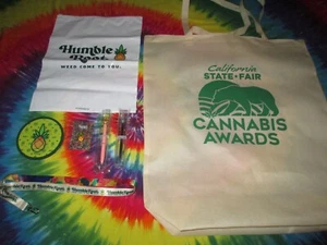 HUMBLE ROOT LIFE AIN'T FAIR '23 MARTYJUANA CANNABIS BEAR PINEAPPLE POT LEAF BAG - Picture 1 of 5