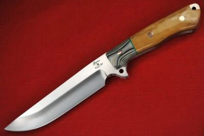 Busse Custom Urban Fudge .325" Deep Hollow Ground INFI G10 G-rexed mango de madera Foto 1 de 4