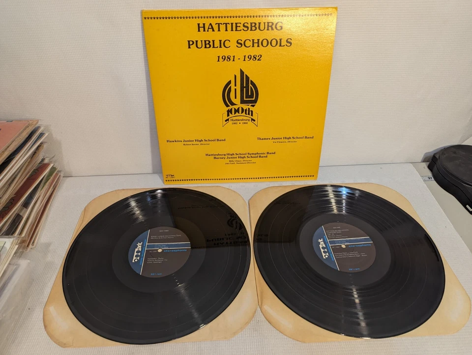 Hattiesburg Public Schools 1981-1982 100th Year Junior High Bands Vinyl 2 Lp's + - Image 1 of 4