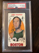 1969-70 Topps Basketball Siegfried Signed Auto Celtics Ohio State PSA dec. 2010