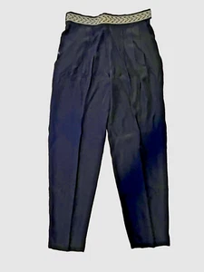 Joan Walters taglia 14 pantaloni neri plissettati vintage - Foto 1 di 9