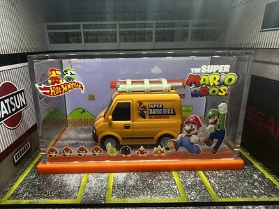 Hot Wheels Fontanero Van La Película de Super Mario Bros) Vitrina Estilo RLC Sin Coche Foto 1 de 4