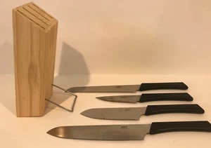IKEA Set di coltelli da cucina 5 pezzi 4 coltelli blocco di legno - Foto 1 di 6
