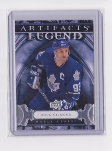 2009-10 UD ARTIFACTS LEGEND SILVER /75 DOUG GILMOUR #128 TORONTO MAPLE LEAFS