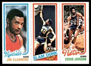 1980-81 Topps Eddie Jordan/James Edwards/Jim Cleamons #157/261/63 - Picture 1 of 2