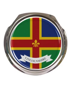 Lincolnshire County Flag - Car Grille Badge - FREE FIXINGS - Picture 1 of 3