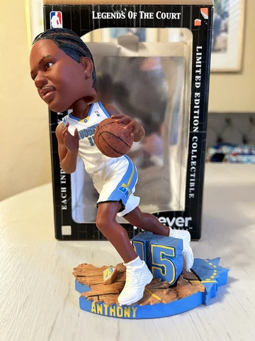 Carmelo Anthony Denver Nuggets White Jersey Rookie FOCO Bobblehead Cover