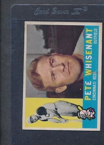 1960 Topps #424 Pete Whisenant Reds EX (Paper Loss) *9777