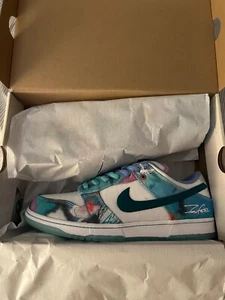 Size 11 - Nike Futura Laboratories x Dunk SB Low Bleached Aqua - Picture 1 of 7