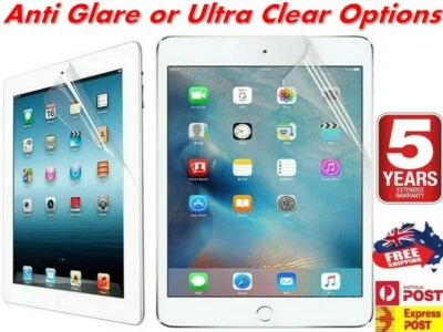 Anti Glare / Clear Screen Protector For Apple iPad 2 3 4 Mini 2 3 4 Air 1 2 Pro - Image 1 of 4