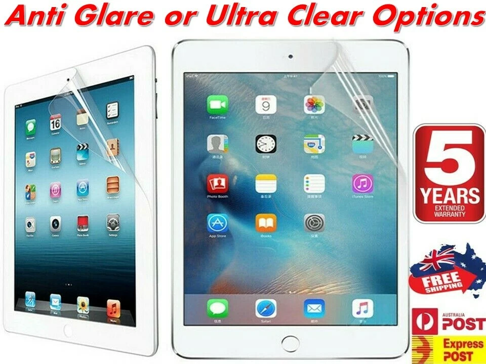 Anti Glare / Clear Screen Protector For Apple iPad 2 3 4 Mini 2 3 4 Air 1 2 Pro - Image 1 of 4