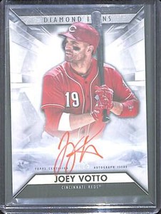 2019 Topps Diamond Icons Red Autograph #RJ-JV Joey Votto No 12 of 25