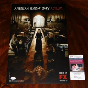 PÓSTER FIRMADO POR SARAH PAULSON AMERICAN HORROR STORY ASYLUM 12X18 CERTIFICADO DE AUTENTICIDAD JSA!!! - Imagen 1 de 1