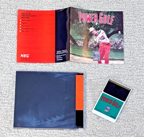 Power Golf (NEC Turbografx 16) Complete Game - Manual & Sleeve - HuCard
