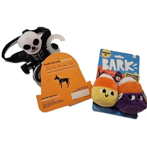 Halloween Perro Arnés Disfraz Parca Mascota Cachorro Más Maíz Juguete Sqeeky Arruga - Imagen 1 de 10