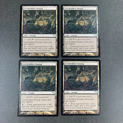 Shadowmoor  MTG  Playset  Leechridden Swamp   Magic - Image 1 of 2