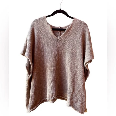 ESKANDAR SWEATER PONCHO CAPE WOOL CASHMERE  GRAY LAGENLOOK CLASSIC OS - Image 1 of 4