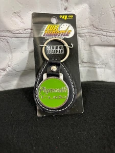 Portachiavi vintage 2007 full throttle Plymouth 'Cuda in pelle - Foto 1 di 6