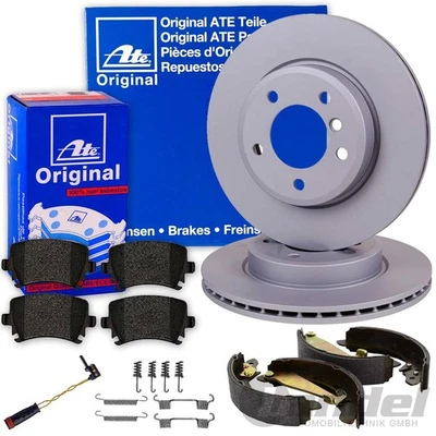 ATE BREMSSCHEIBEN +BELÄGE +HANDBREMSE HINTEN für MERCEDES E-KLASSE W211 CLS C219 - Bild 1 von 4
