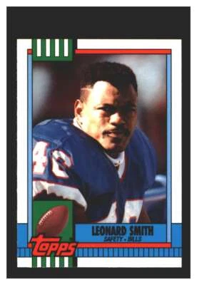 1990 Topps Tiffany #194 Leonard Smith Buffalo Bills MINT - Image 1 of 2