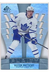 2021-22 Upper Deck SP Game Used Auston Matthews P-40 Purity Die Cut Maple Leafs - Picture 1 of 2