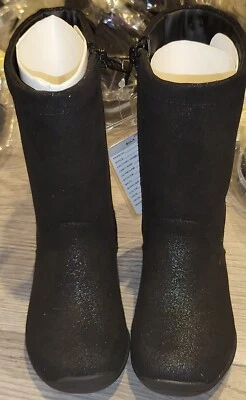 Bebé Niña Stride Rite Infantil Botas Altas Cómodas Zapatos de Espuma con Memoria Negras Talla 7 Foto 1 de 4