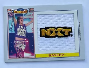2016 früher Bayley Topps Heritage Silver WWE GEDENKMÜNZE ALL-STAR PATCH /50 - Bild 1 von 8