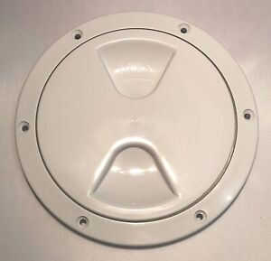 4/5/6inch White BOAT Round DECK Inspection HATCH plate ABS plastic BARTON UK
