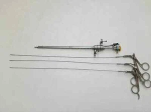 4Pc Operative Sheath Hysteroscopy Semi-Rigid Grasping Forceps Scissors kit 4mm - Picture 1 of 5