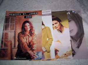 4 songbook lot Cheri Keaggy Cindy Morgan Kathy Troccoli Rebecca St James gospel - Picture 1 of 12
