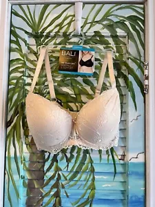 Bali Lightly Lined Lace Detail Underwire Bra in Nude size 38D New With Tag - Picture 1 of 7