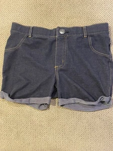 Girls Large Blue Shorts Jeggings Denim Shorts Large - Picture 1 of 2