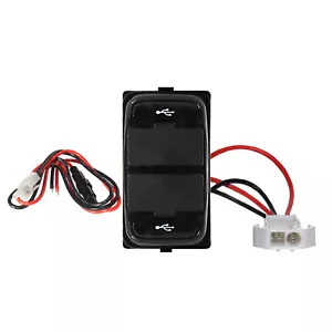 12-24V 3.1A Doble USB Coche Auto Fuente de Alimentación Cargador Puerto Enchufe para Mitsubishi - Imagen 1 de 1