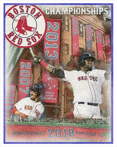 Boston Red Sox World Series Championships - poster print Cover