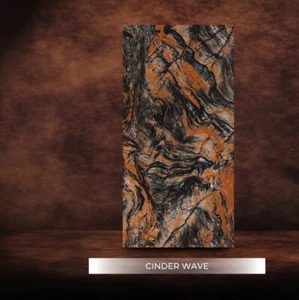 Joblot Porcelain Tile : Cinder Wave, High Gloss, 600x1200 - Picture 1 of 3