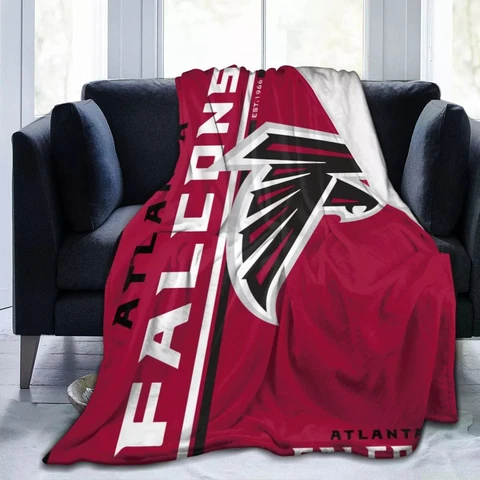 Atlanta Falcons Fans Soft Fleece Warm Throw Blanket for Couch Sofa Bed Chair Cover
