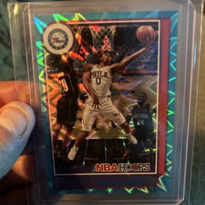 2021-22 Panini NBA Hoops Teal Explosion Tyrese Maxey 76ers #57