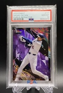 2024 Topps Finest Shohei Ohtani Purple Refractor /200 50/50 PSA 10 #177 - Picture 1 of 2