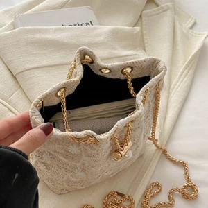 Simple And Stylish Straw Woven Bucket Bag New Casual Shoulder Crossbody Bag-i - Picture 1 of 14